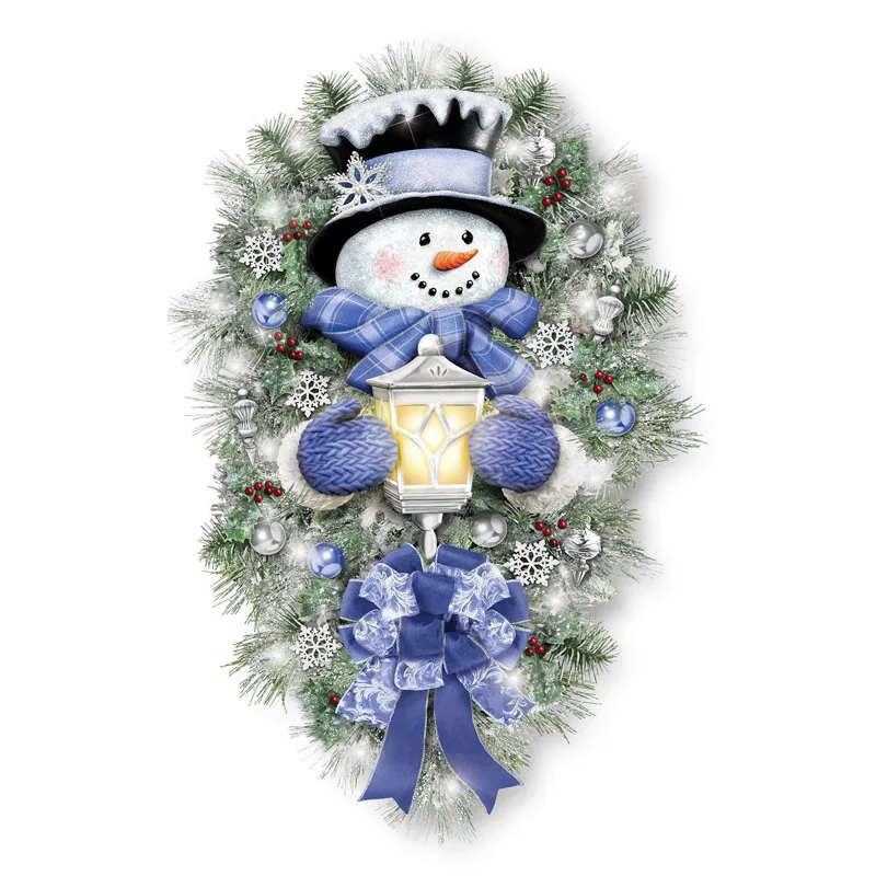 

Christmas Snowman Sticker Glass Window Showcase Room Decoration Self-adhesive Wall Sticker Home Xmas Party Decor Mirror Stickers