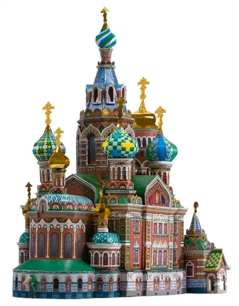 Храм Спаса на Крови Сборная модель из картона пазл 3D puzzle UMBUM|Картонные
