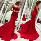 2022 очаровательные красные вечерние платья без бретелек, одежда для женщин, длинные платья с юбкой-годе с открытой спиной для выпускного вечера