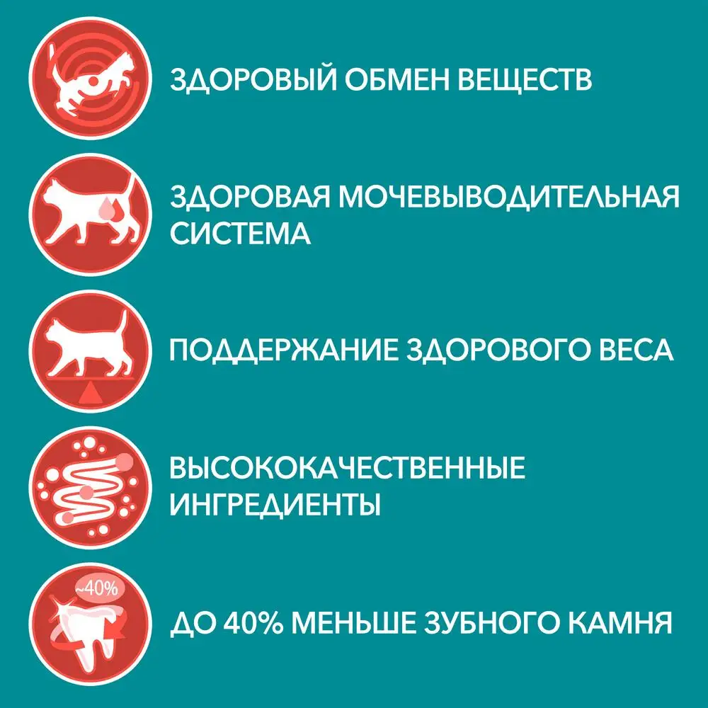 Сухой корм Purina ONE для стерилизованных кошек и кастрированных котов с высоким