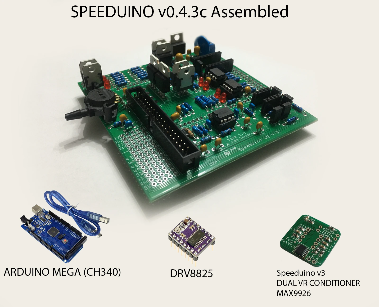 Speeduino v0.4.3c 0.4.3c печатная плата, собранный комплект Speeduino, автономный комплект Speeduino ECU speeduino, электронная плата Speeduino max9926 Arduino Mega