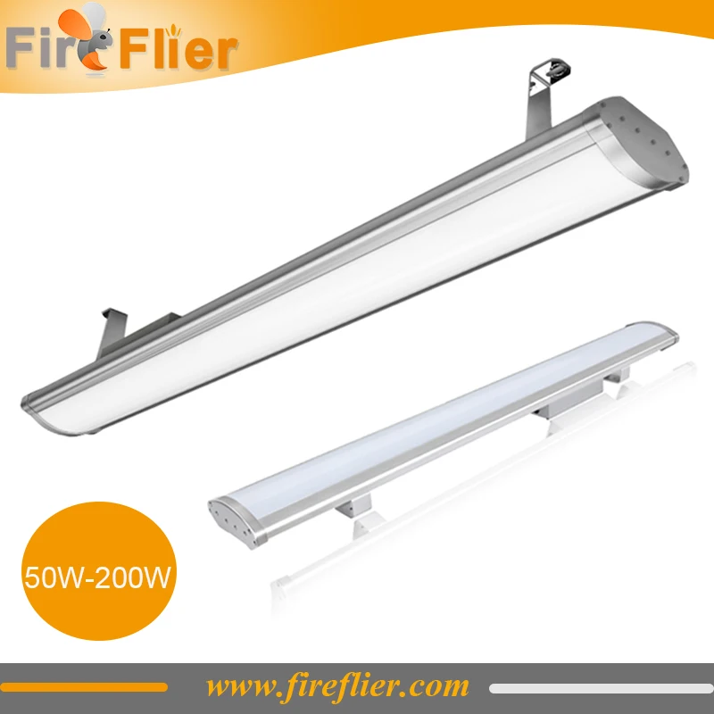 

4pcs 60w 80w 100w 120w 150w 200w IP65 Flat Linear Low Bay Light 2ft 3ft 4ft 5ft Led Linear Bar Indoor and Outdoor Batten Lamp