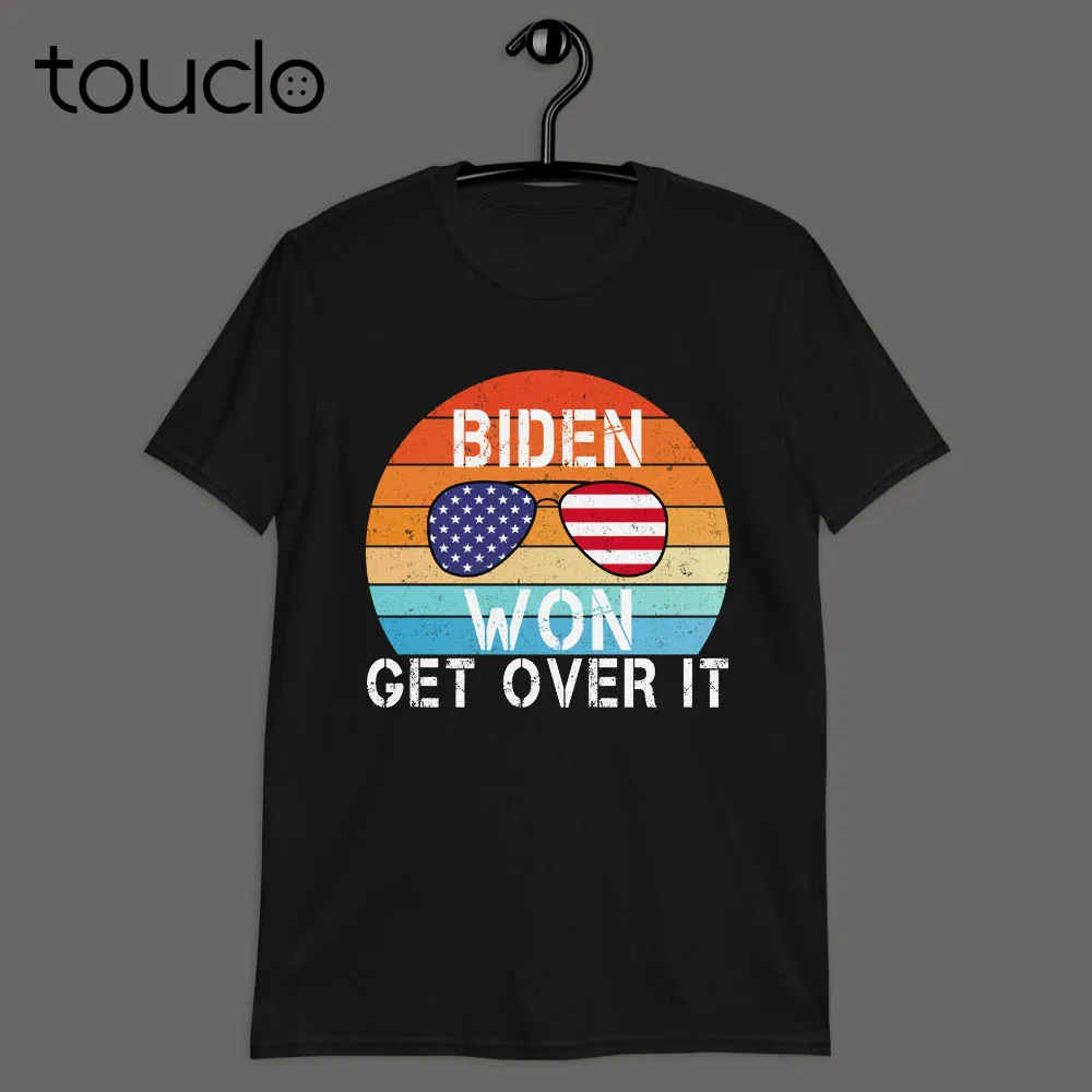 

Biden Harris 2020 Vintage T-Shirt Joe Won Get Over It New Biden Is My President