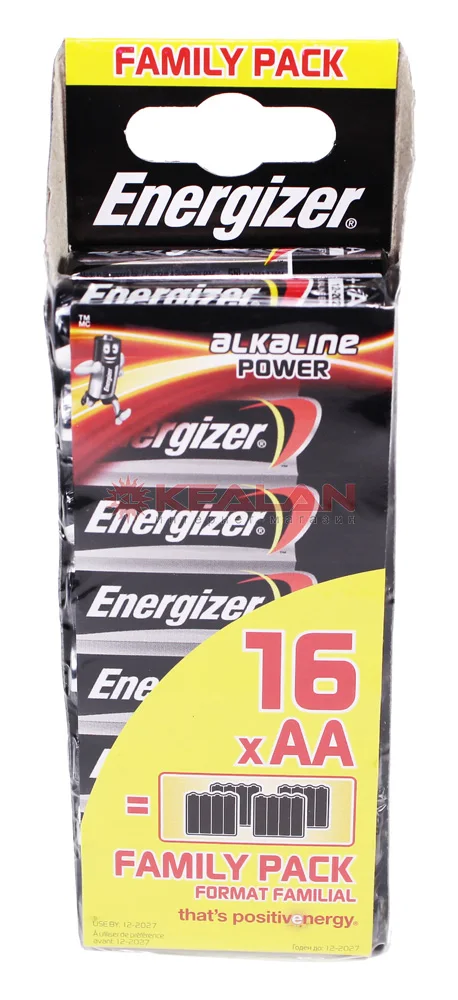 Energizer Alkaline Power алкалиновая батарейка АА 16 шт.|Аккумуляторы| |