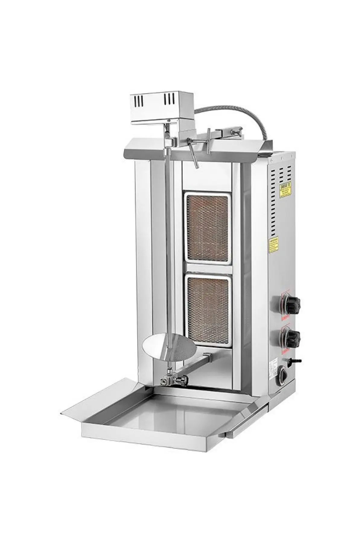 Автоматическая вращающаяся 2 Вертикальная горелка для бройлера Shawarma Gyro Doner Kebab Tacos