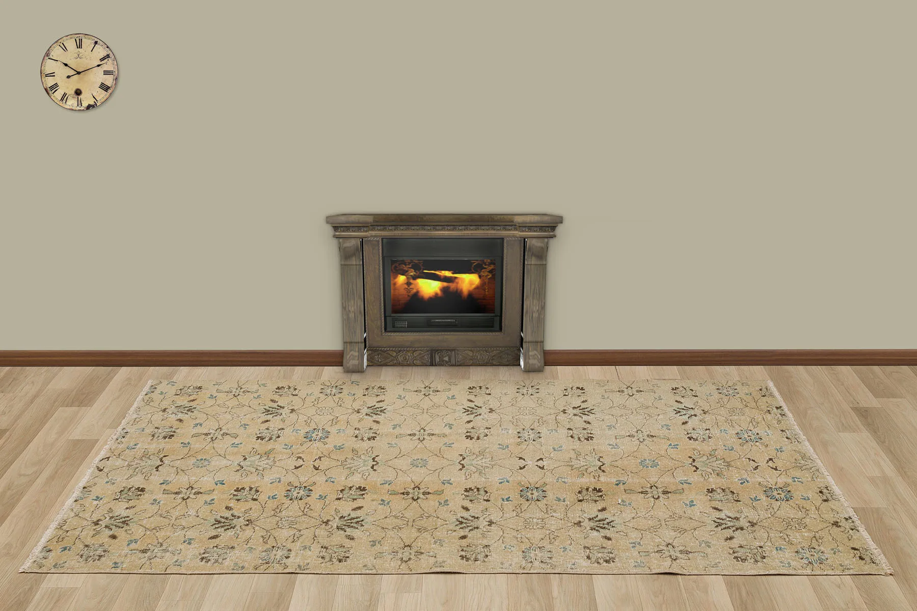 

Hand Woven Tumbled Carpet (5188)124x207
