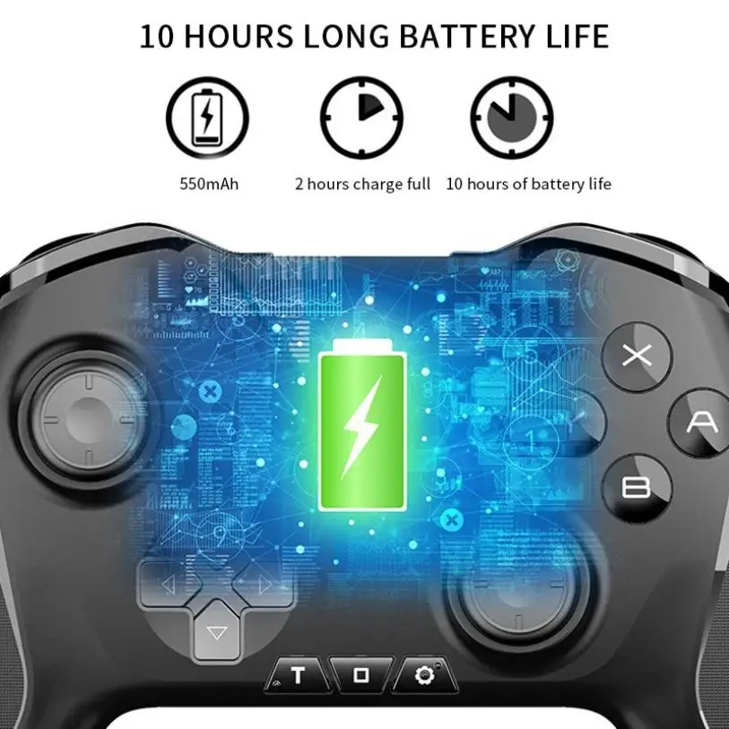 

Wireless Switch Pro Controller With Type-C Bluetooth Gamepad For Nintend Switch/Lite/Steam Game Joystick