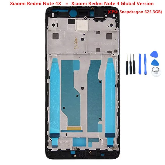 Для redmi note 4X LCD Корпус рамка крышка для XiaoMi Redmi Note 4x Note4x средняя Ремонт| |