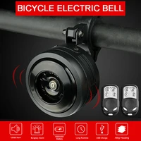 bicycle car bell wireless electronic horn remote control anti theft alarm bell usb rechargeable electric bell bike accessories