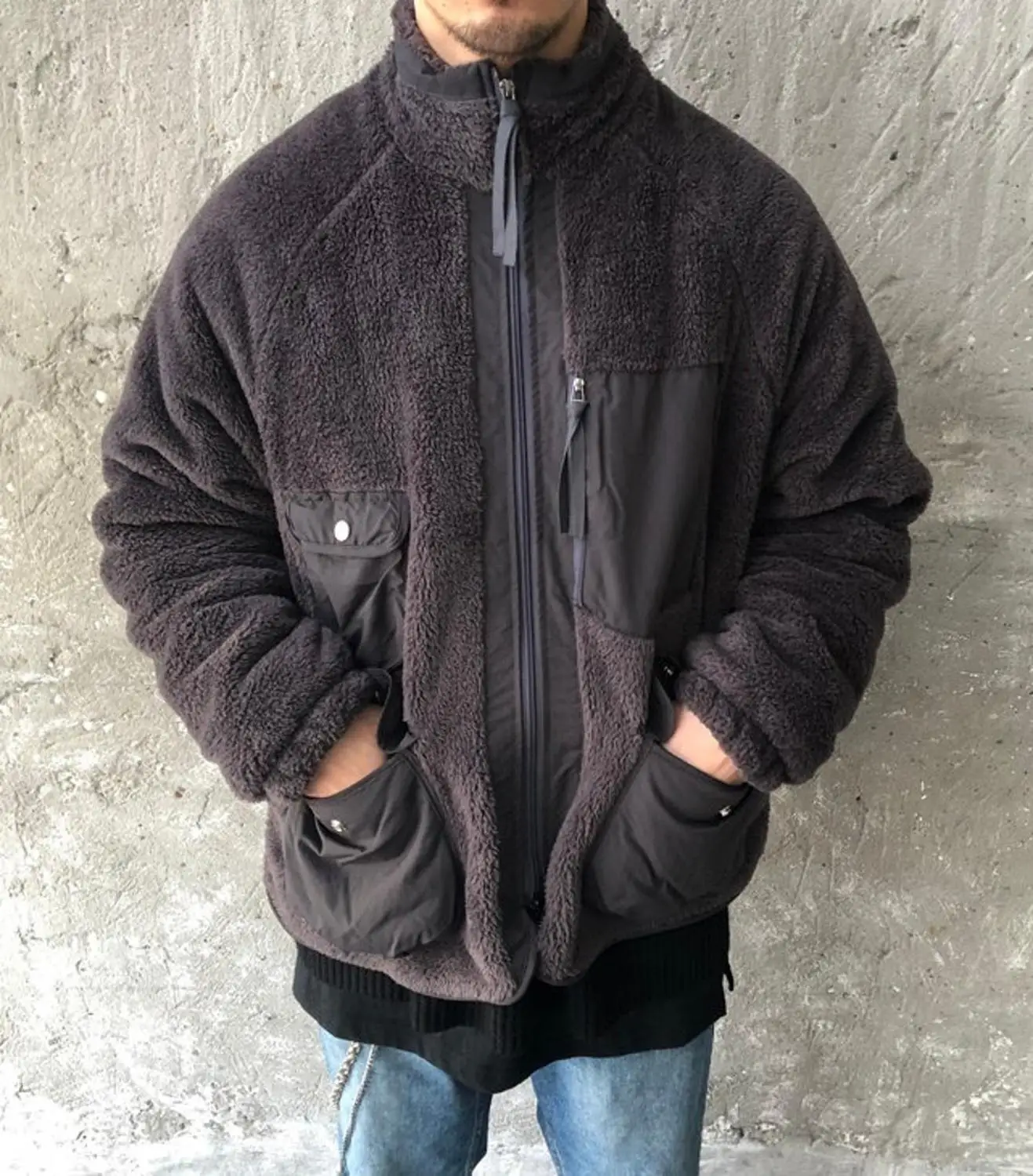 XS-6XL мужская повседневная куртка с несколькими карманами на молнии