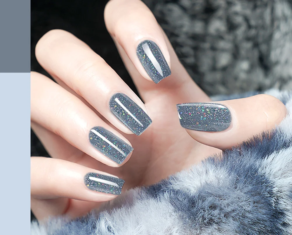 6 шт./партия, голографический гель для ногтей, гель для ногтей с блёстками, лак, супер блеск, песочный, УФ, отмачиваемый, песочный, Радужный гель