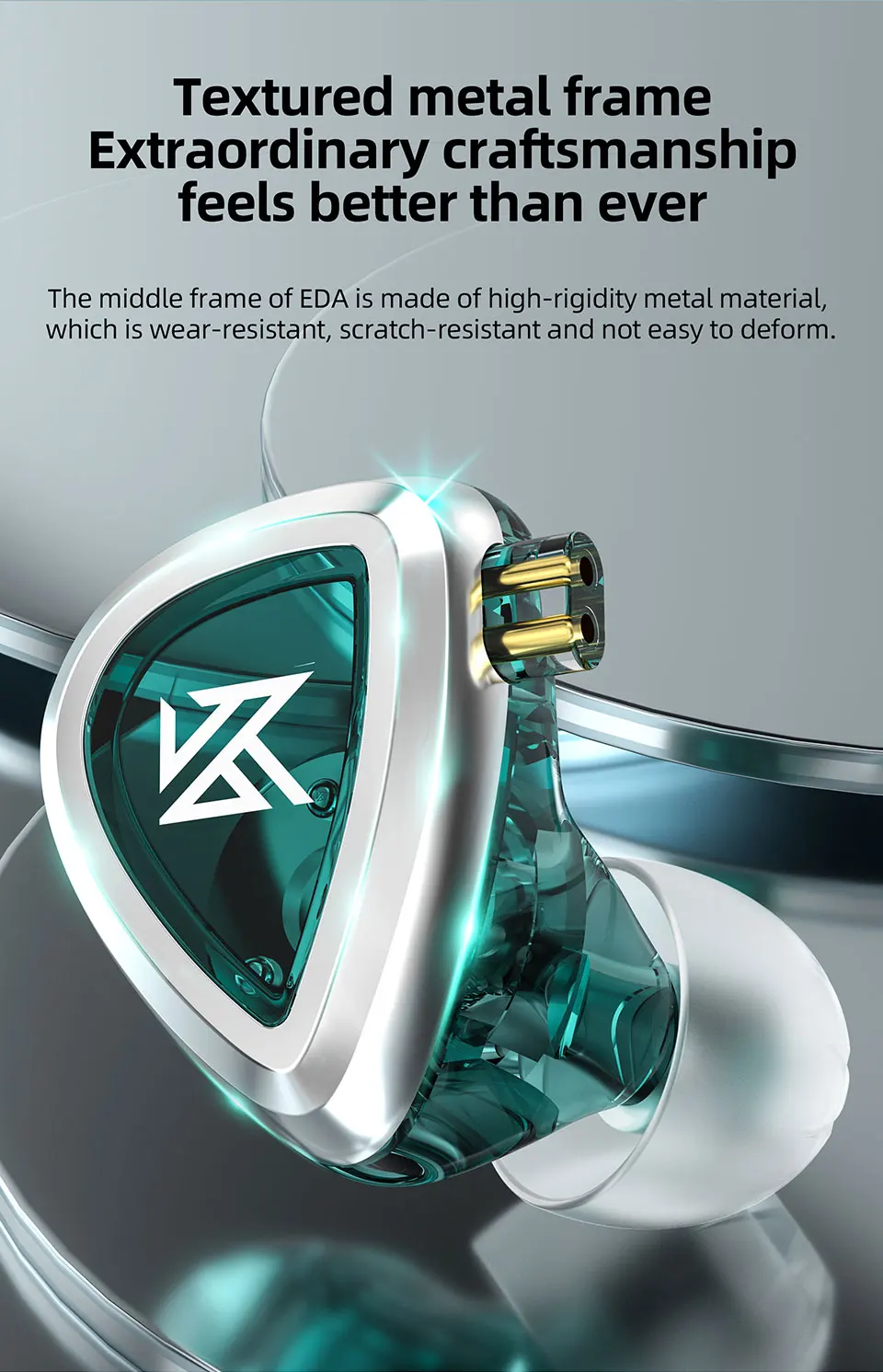 Наушники KZ EDA с шумоподавлением наушники-вкладыши 3 звуковыми режимами проводные