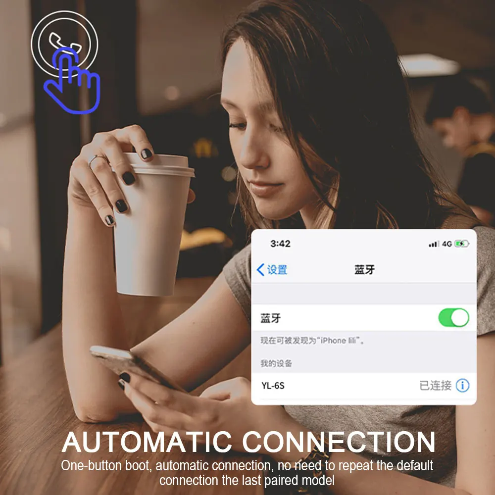 Беспроводные наушники с Bluetooth 5,0, длительная работа от аккумулятора, свободные руки, игровая гарнитура, деловые наушники, спортивные наушники для вождения с микрофоном