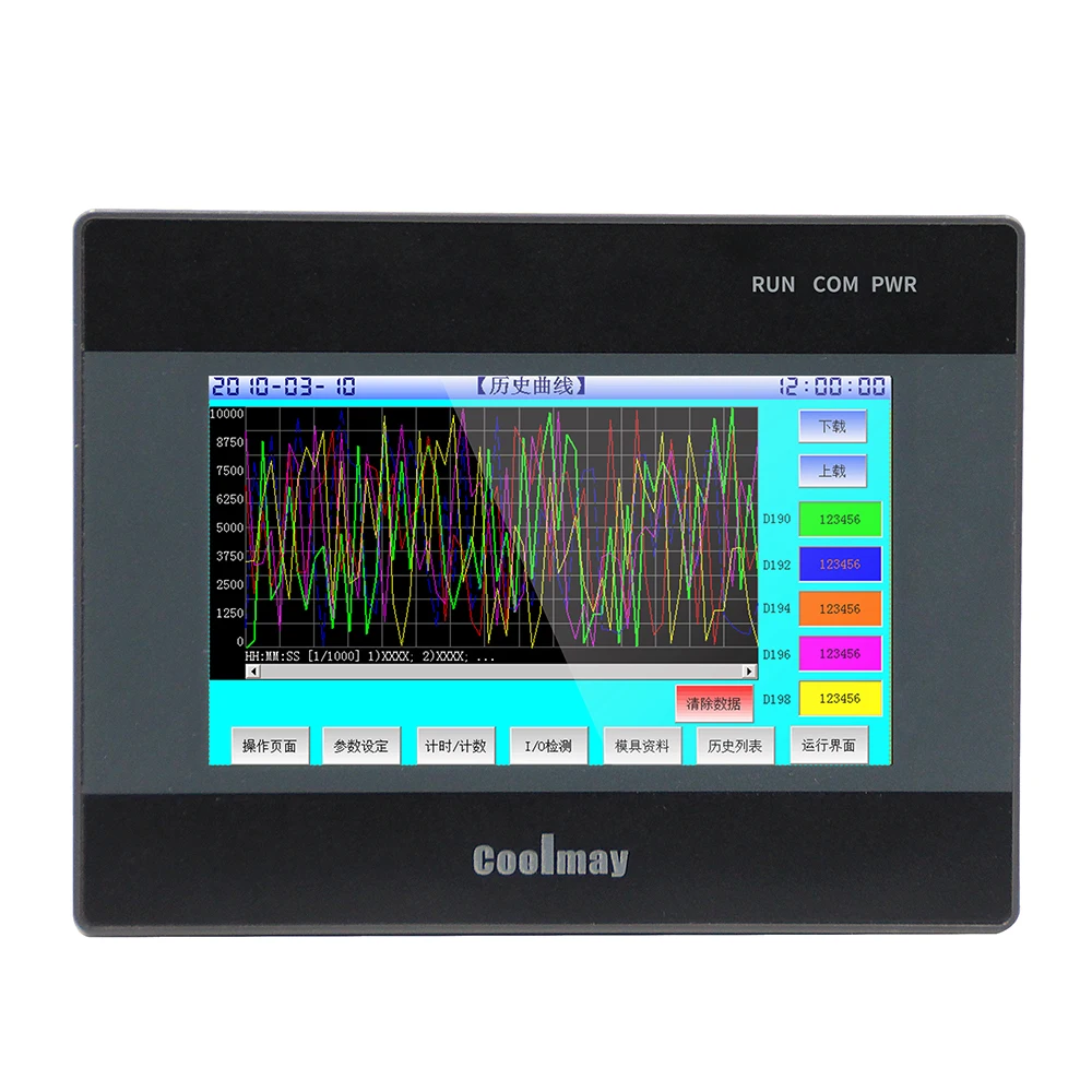 Modbus 4 3 дюйм интегрированный HMI PLC контроллер QM3G 43FH 24MT 485P|Контроллер с ЧПУ| |