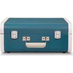 Виниловый проигрыватель CROSLEY PORTFOLIO PORTABLE [CR6252A TU] turquoise/white c Bluetooth|Проигрыватели