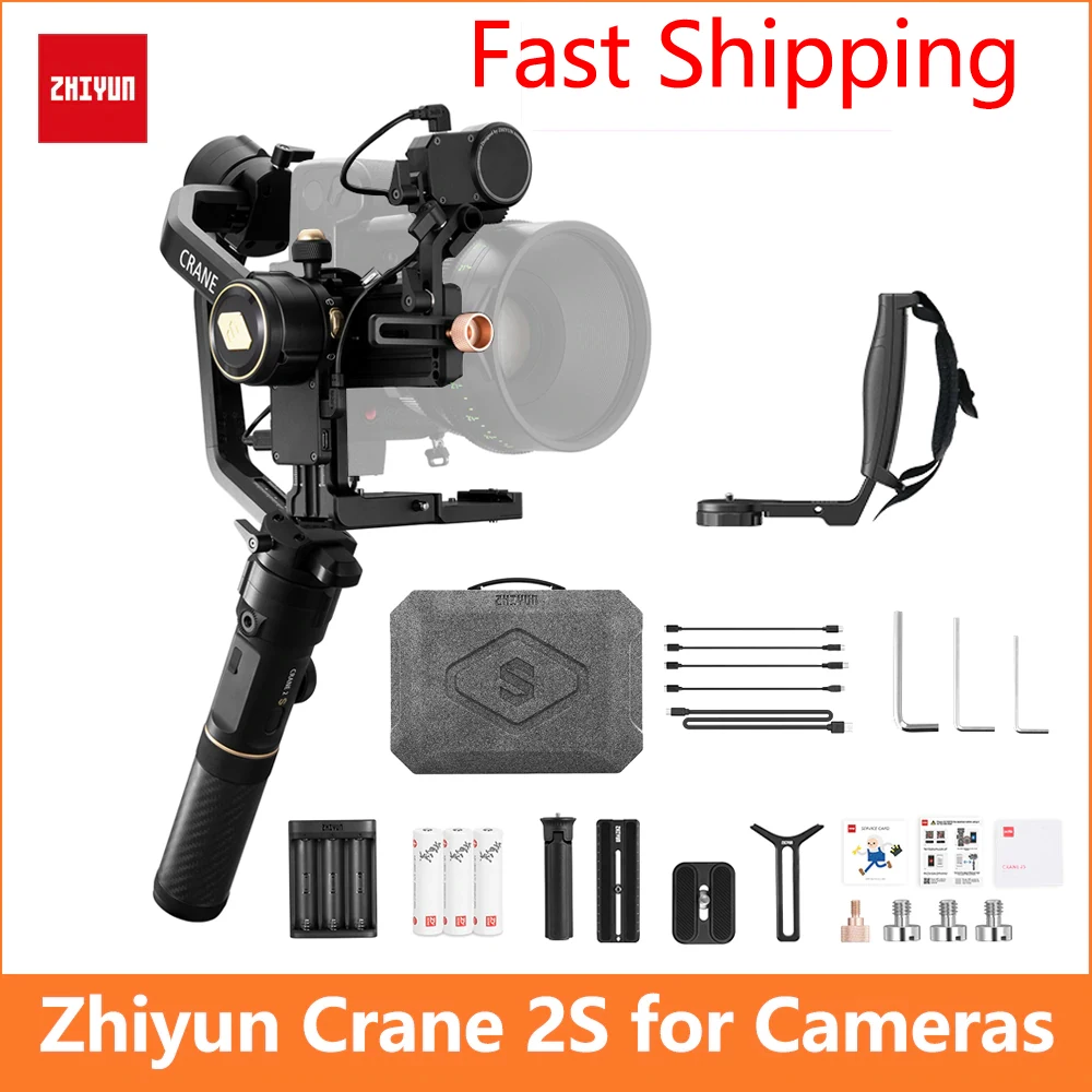 

Zhiyun Crane 2 2s 3-Axis Handheld Gimbal Stabilizer for Canon Nikon Sony Panasonic DSLR Cameras 80D 90D BMPCC 6K 5D3