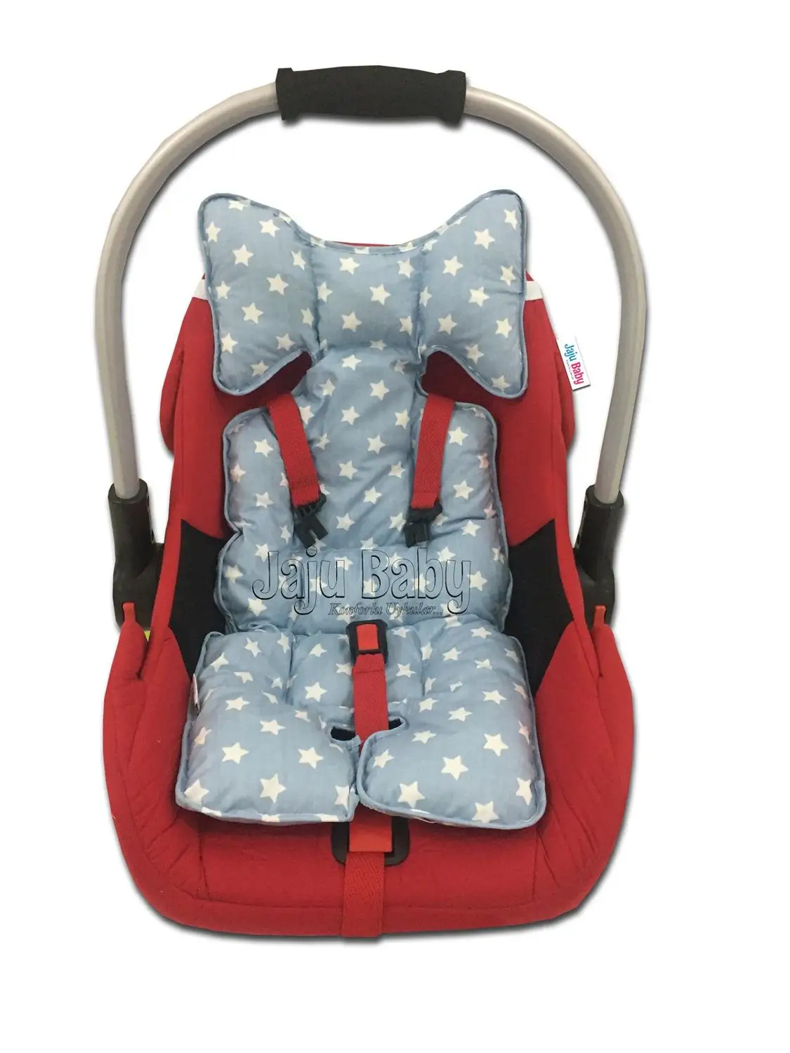 Роскошная Ортопедическая подушка для автомобильного сиденья Jaju Baby ручной работы в виде синей звезды, детская коляска, для новорожденных 0-12 ... от AliExpress RU&CIS NEW