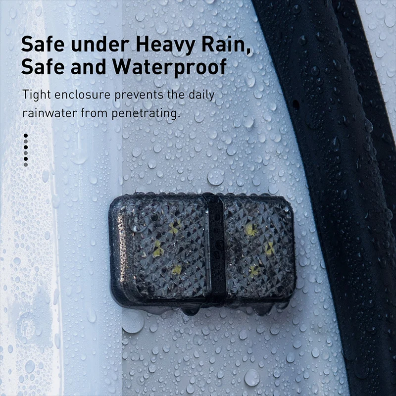 Предупреждение светильник лампа для открытия двери автомобиля 2 шт. светодиодная