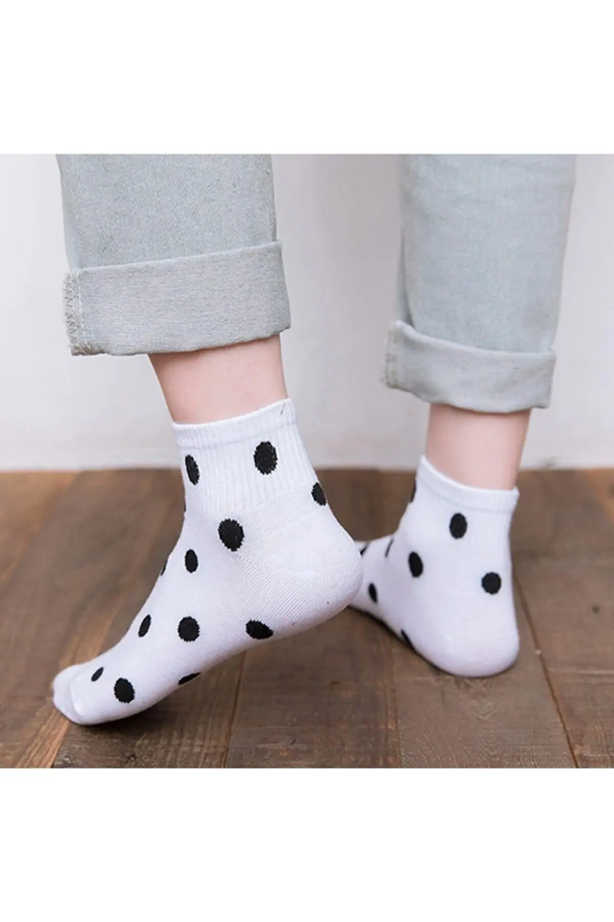 Women's Patterned Booties Socks 5 Pack