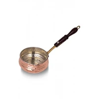 handmade pure copper mini sauce pan cooking appliances wood handle hammer 100 pure copper mini rice cooker kitchen accesories