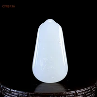 cynsfja new real rare certified natural hetian jade nephrite lucky amulets jade pendant hand carved high quality best gifts