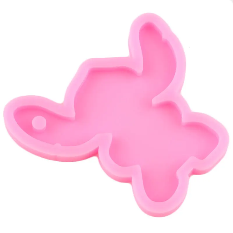 Блестящая Глянцевая силиконовая форма пельбо-брелок эпоксидная смола Badge