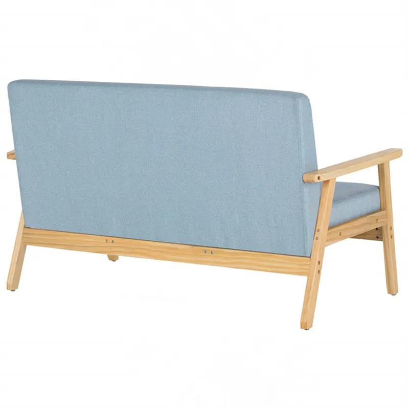 Гостиной современный 2 местный диван стул деревянный кресло для сидений человека