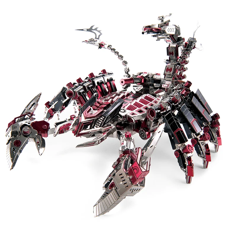 

Microworld Red Ddevils Scorpion 3D Metal Puzzle Animal Model Kits DIY Laser Cutting Assemble Jigsaw Gift Toys For Adults D003