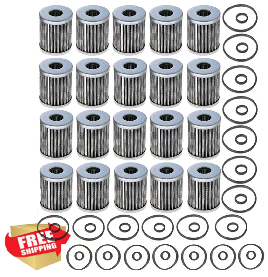 

20x Brc Type LPG CNG GPL Gas Filter & Gasket Set BRC MTM Type Filter Cartridge Set - Fibreglass with o-rings