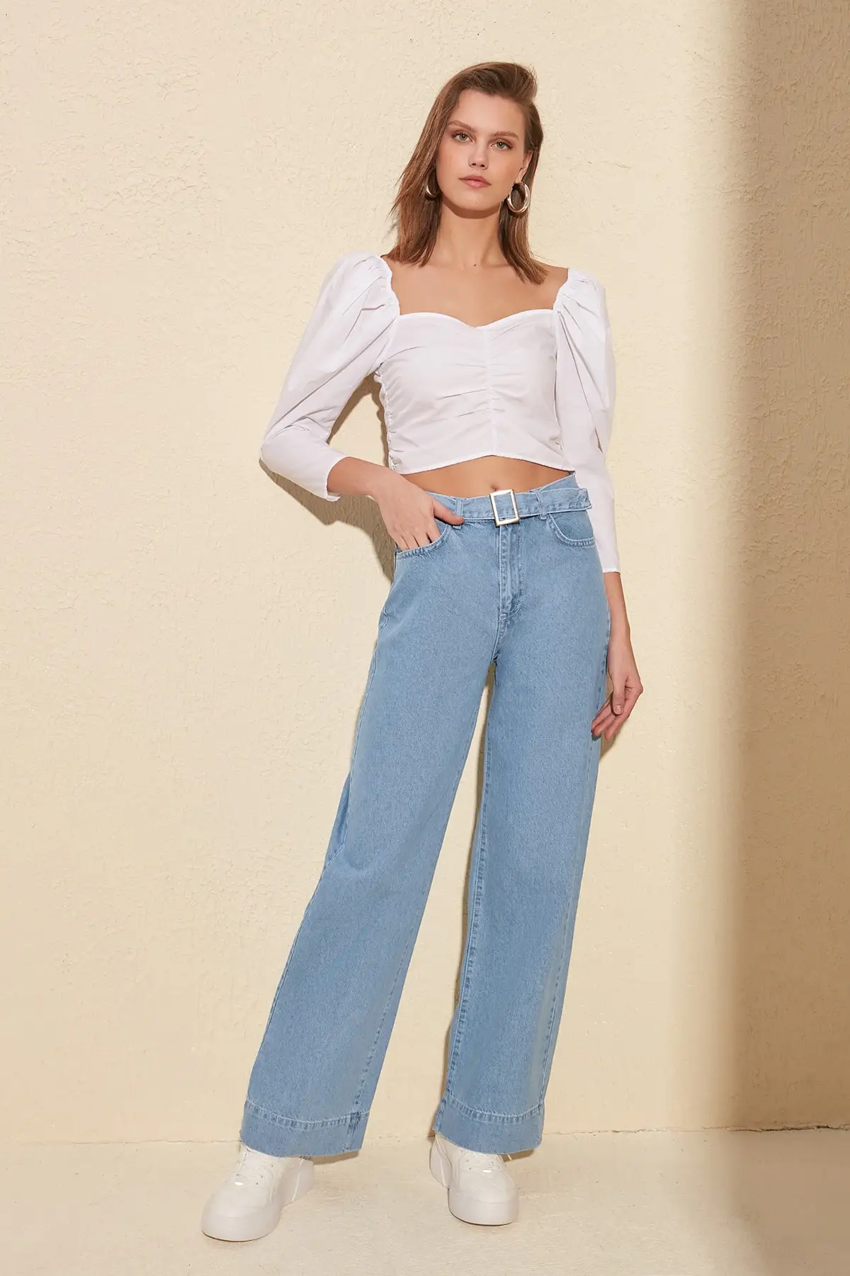 Джинсы с высокой посадкой TWOSS20JE0068 |