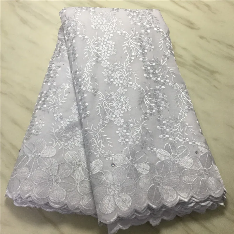 

New arrival Austria embroidered stones African french guipure mesh organza bridal Nigeria Swiss voile lace fabric in Switzerland