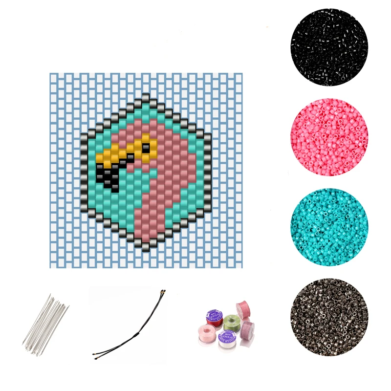 FAIRYWOO браслет с Фламинго животными Бохо DIY Аксессуары Набор для изготовления