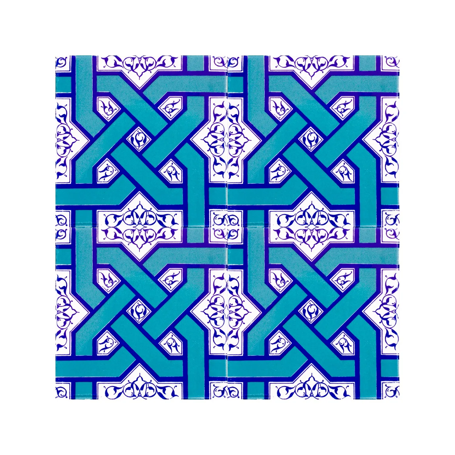 

Armada Tile 20 X20 Cm Ac 6 Kutahya Has Cami Encaustic Tile Seljuk Geometric Patterned Ceramic Tile