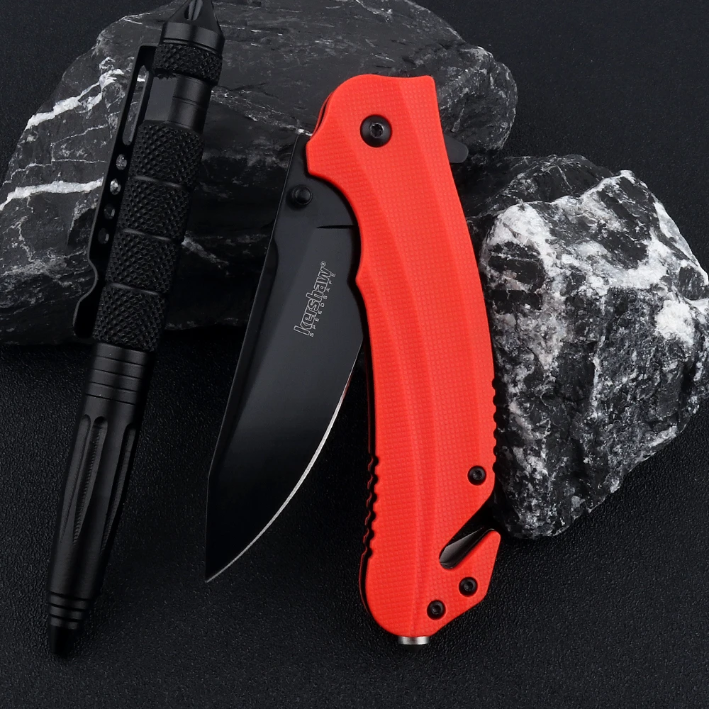

OEM Kershaw 8650 Folding Knife 440c Blade Red G10 Handle Outdoor Tactical EDC Camping Hunting Survival Knives Kitchen Fruit Tool