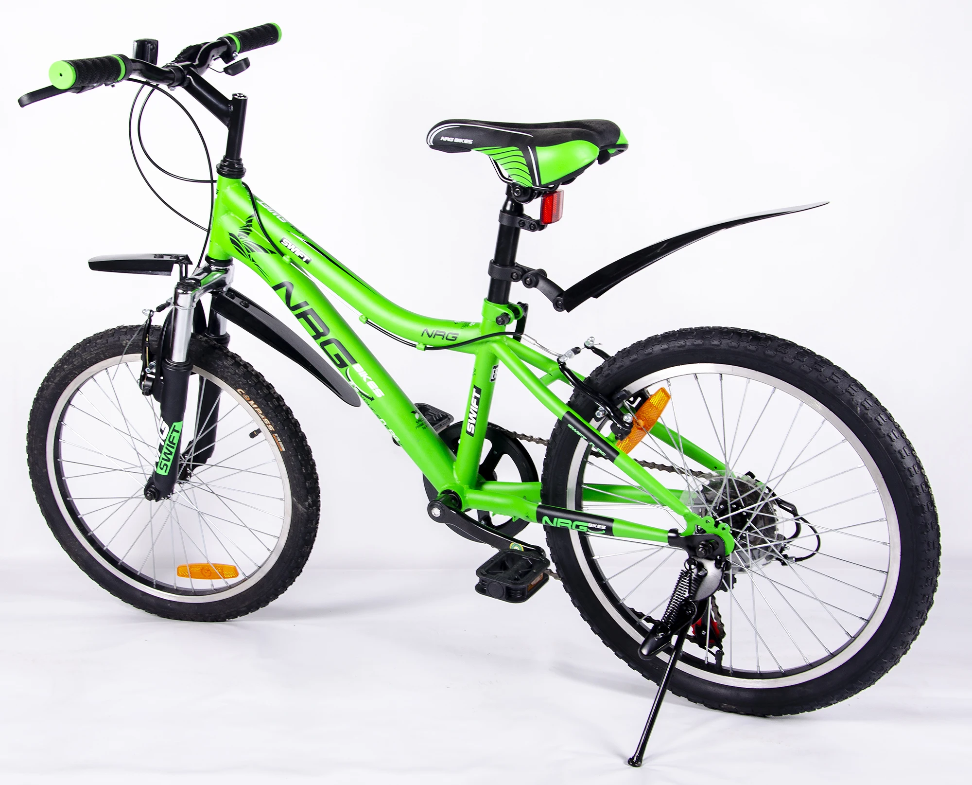 Подростковый велосипед NRG Bikes Swift 20&quot green-black-white |