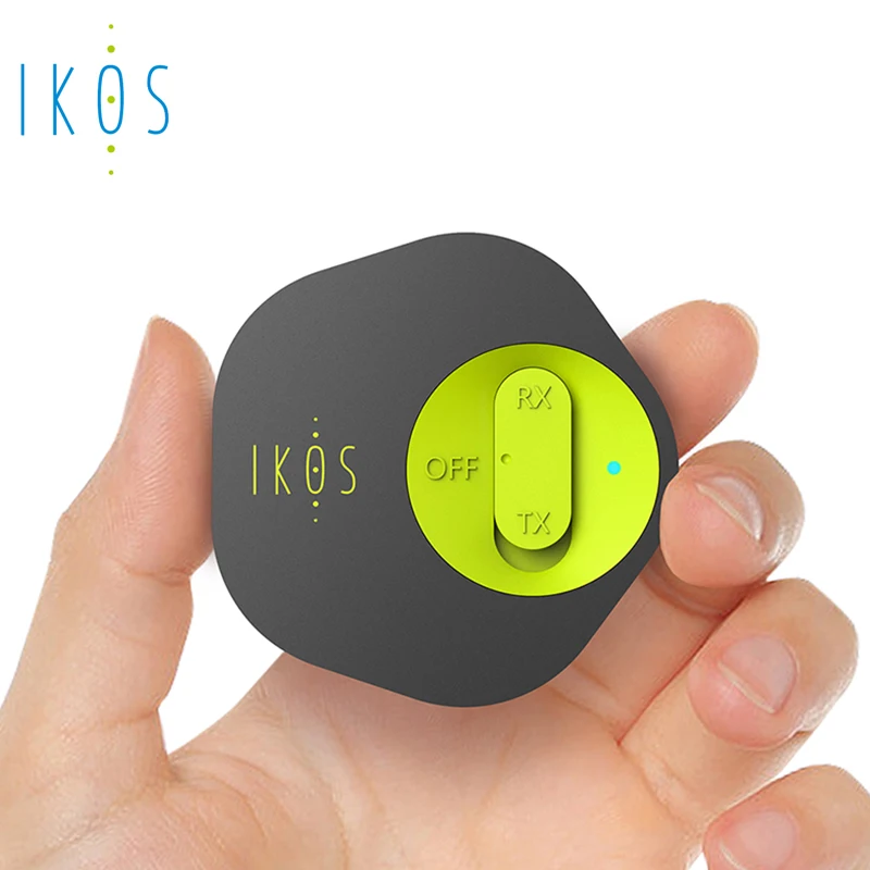 

IKOS Bluetooth 5.0 Transmitter and Receiver, 2-in-1 Wireless 3.5mm Adapter (Low Latency, 2 Devices Simultaneously, For TV/Home S