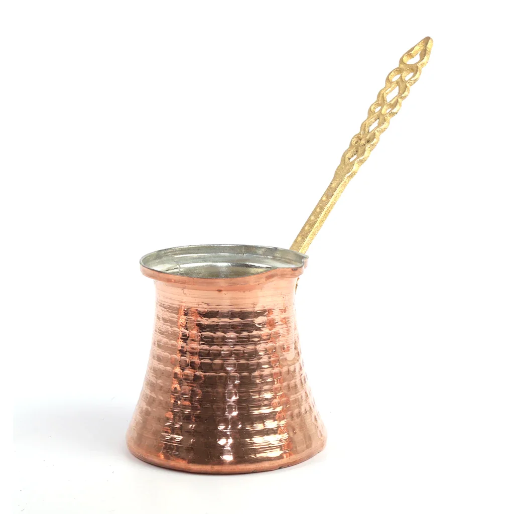 Турецкий кофейник Cezve набор из 3 размеров медной кофеварки ручной работы