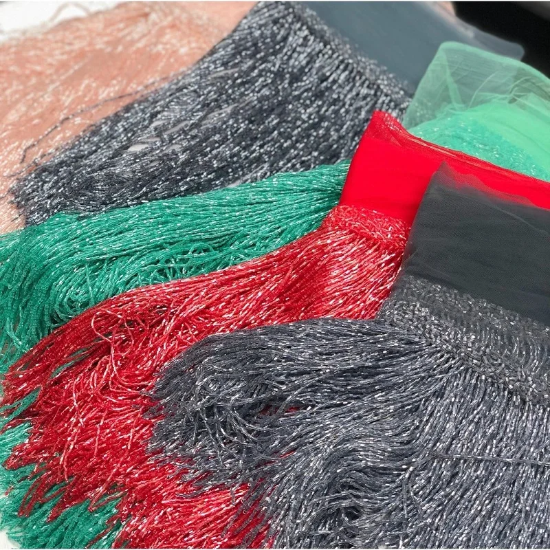 Сияющие бусины с бахромой кисточка блестками цена за метр Женское боди для пения