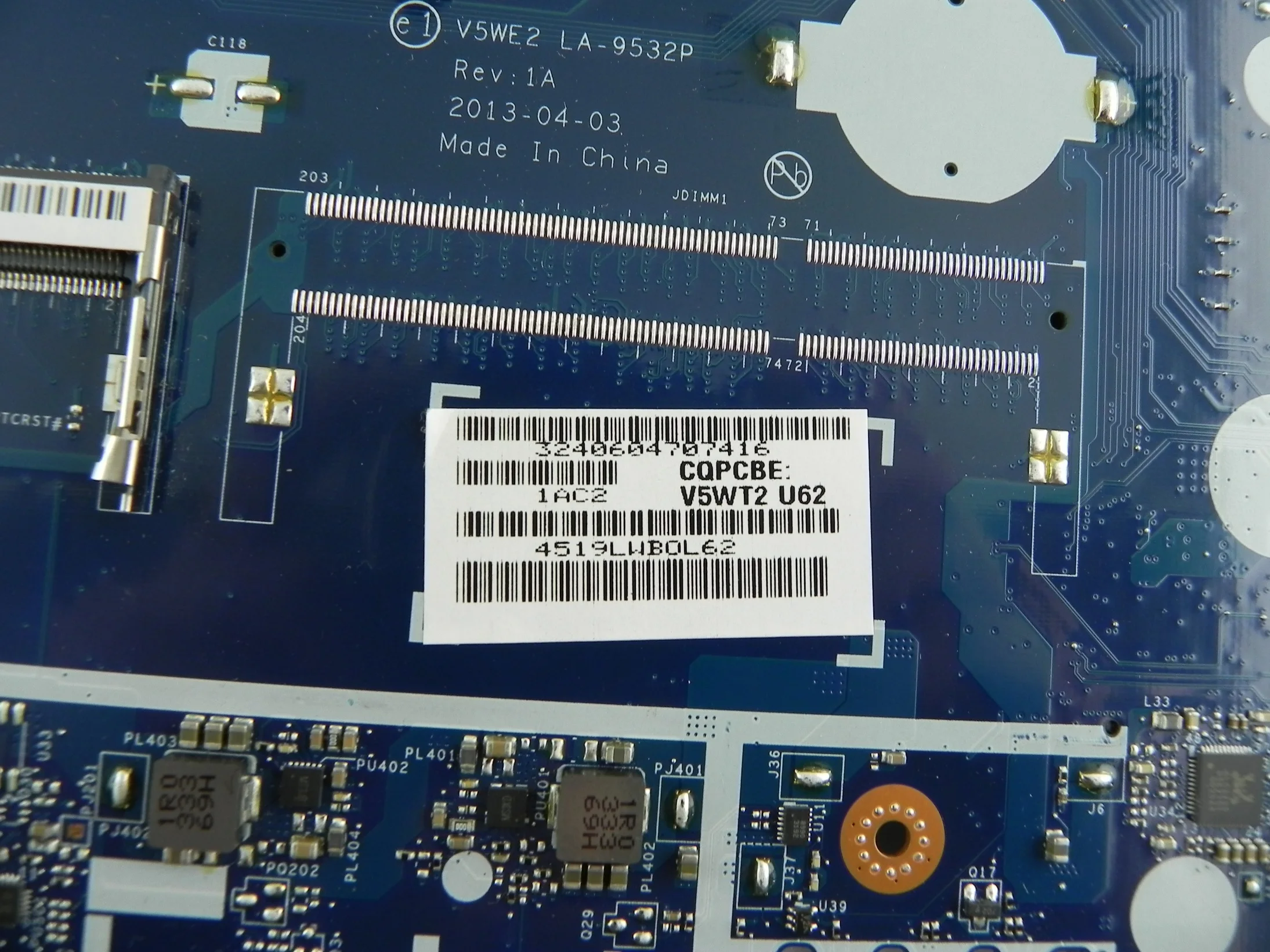 Packard Bell V5WT2 TE69HW 15.6&quot Материнская плата На Запчасти Не рабочая NBMFM1100933634C8B3400 - купить