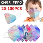 Маска ffp2 для лица, kn95 100, 20-маска в ассортименте шт.