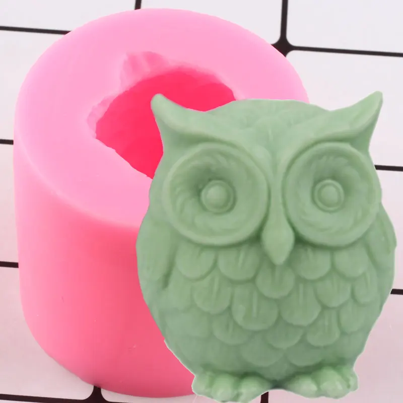 

3D Owl Silicone Mold Cake Decorating Tools Chocolate Fondant Soap Moulds Candy Resin Molds Craft Candle Mould Kitchen Baking