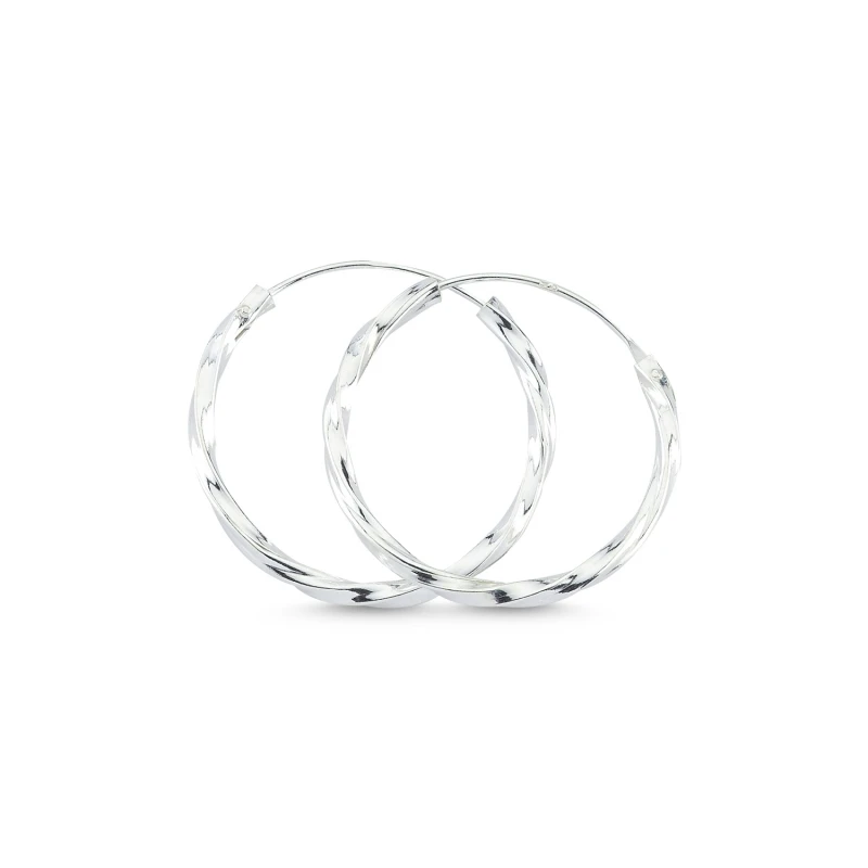

Серебряные 925 пробы Серьги-кольца 30 мм