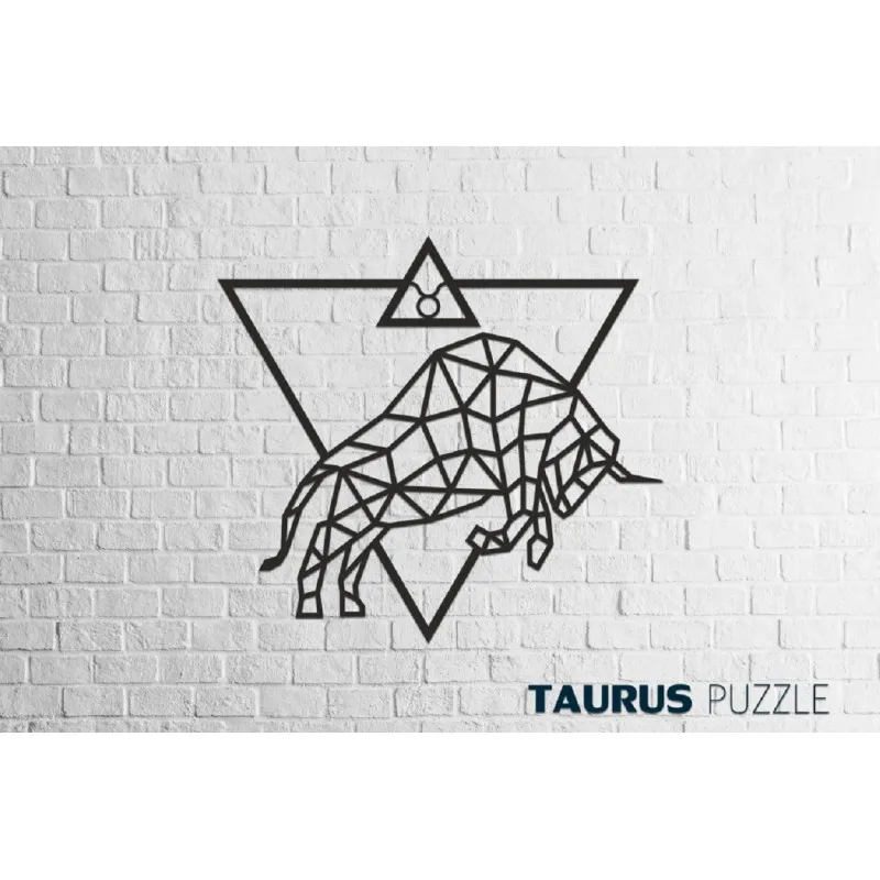 Деревянный декор настенный панно пазл EWA Design Телец | Деревянные конструкторы