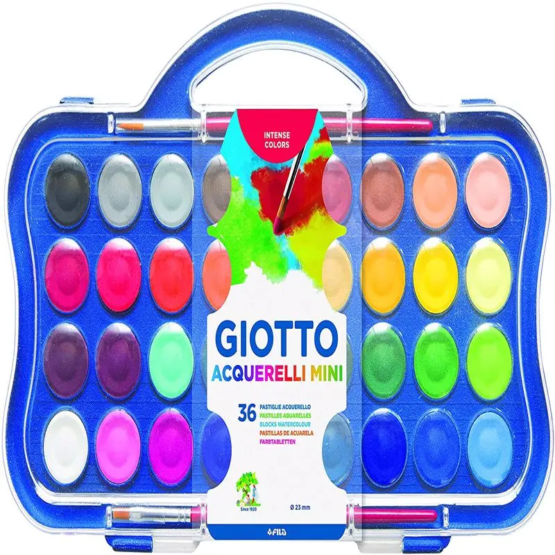 

GIOTTO 36 Pcs Watercolor High Pigment 1st Quality Paint Campaign Prices Painting Drawing Painting Graffiti 2022 Art Artist