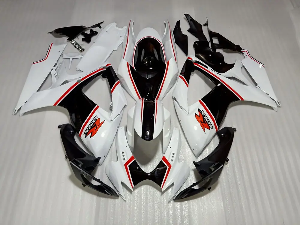 

In USA fast shipping and ready to ship - fairing kit fit for Suzuki GSXR 600 750 2006 2007 black white
