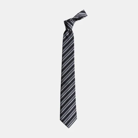 

Black And Gray Stripe Tie 67828650