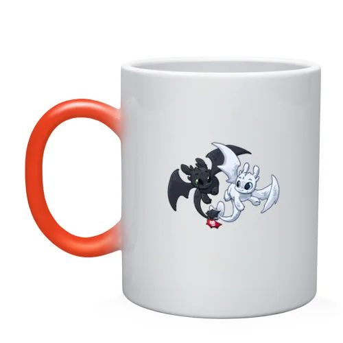 Кружка хамелеон Как приручить дракона | Дом и сад