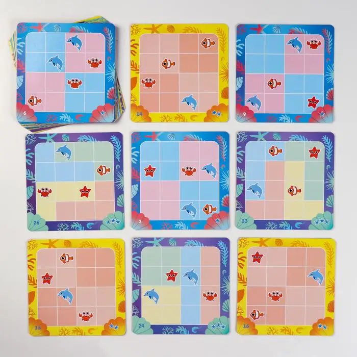 Логическая игра-судоку 'Морские забавы' (комплект из 3 шт) |