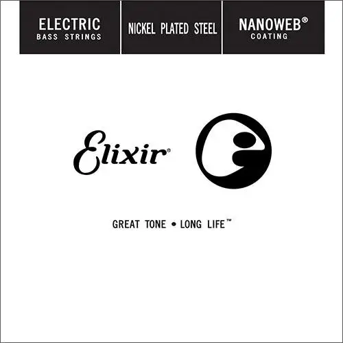 15406 Nanoweb Отдельная струна для бас-гитары никелированная .105 доп.длина Elixir |