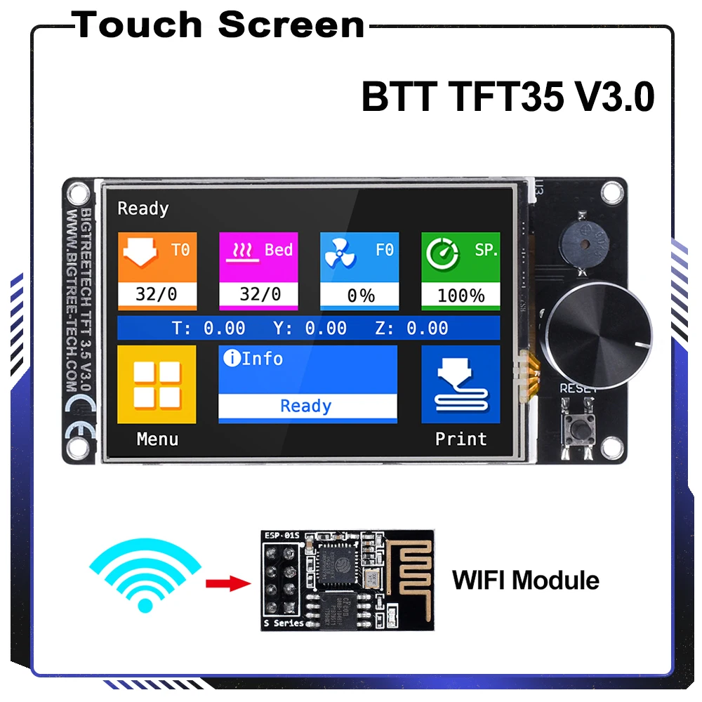Сенсорный экран BIGTREETECH TFT35 V3.0 12864LCD Wifi 3D принтер запчасти vs MKS для SKR V1.4 Turbo V1.3 CR10 Ender 3